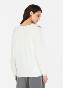 Liu Jo Jersey con pedrería-Mujer Cárdigans Y Jerséis