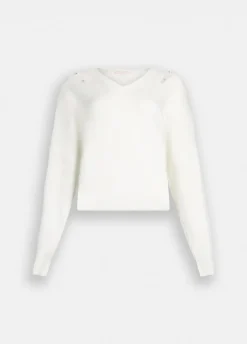 Liu Jo Jersey con pedrería-Mujer Cárdigans Y Jerséis