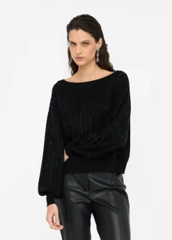 Liu Jo Jersey con strass-Mujer Cárdigans Y Jerséis