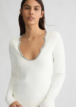 Liu Jo Jersey con strass-Mujer Cárdigans Y Jerséis