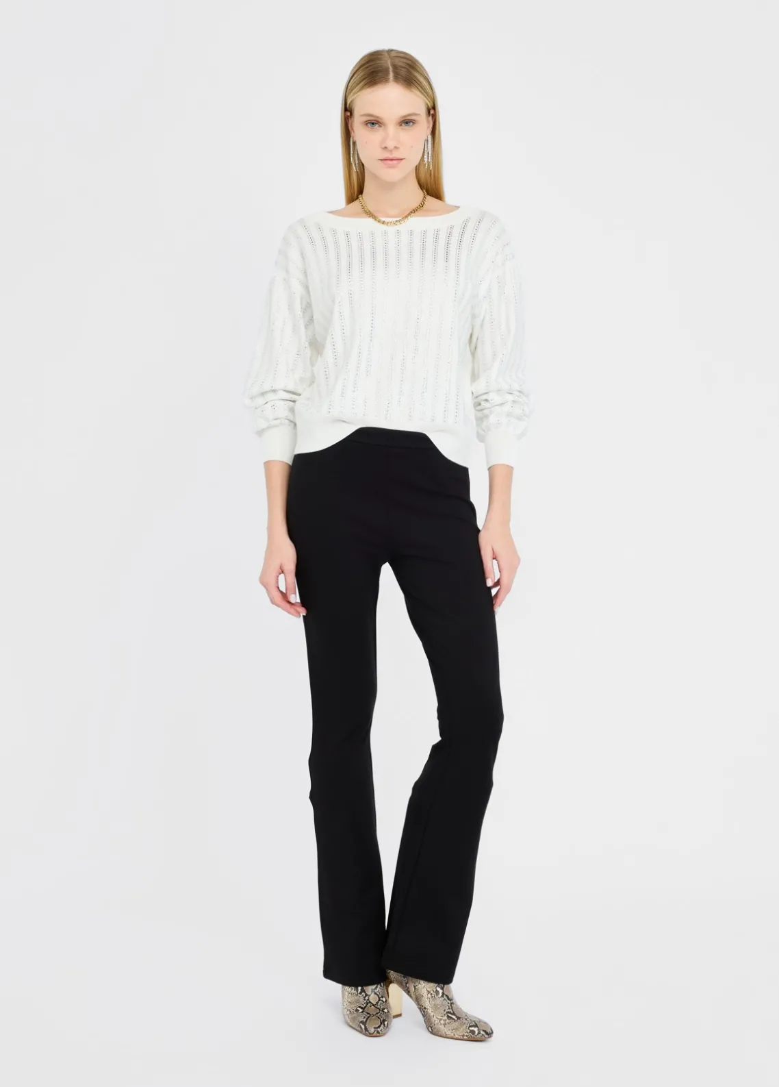 Liu Jo Jersey con strass-Mujer Cárdigans Y Jerséis