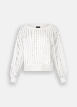 Liu Jo Jersey con strass-Mujer Cárdigans Y Jerséis