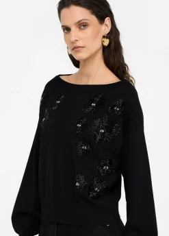 Liu Jo Jersey con strass-Mujer Cárdigans Y Jerséis