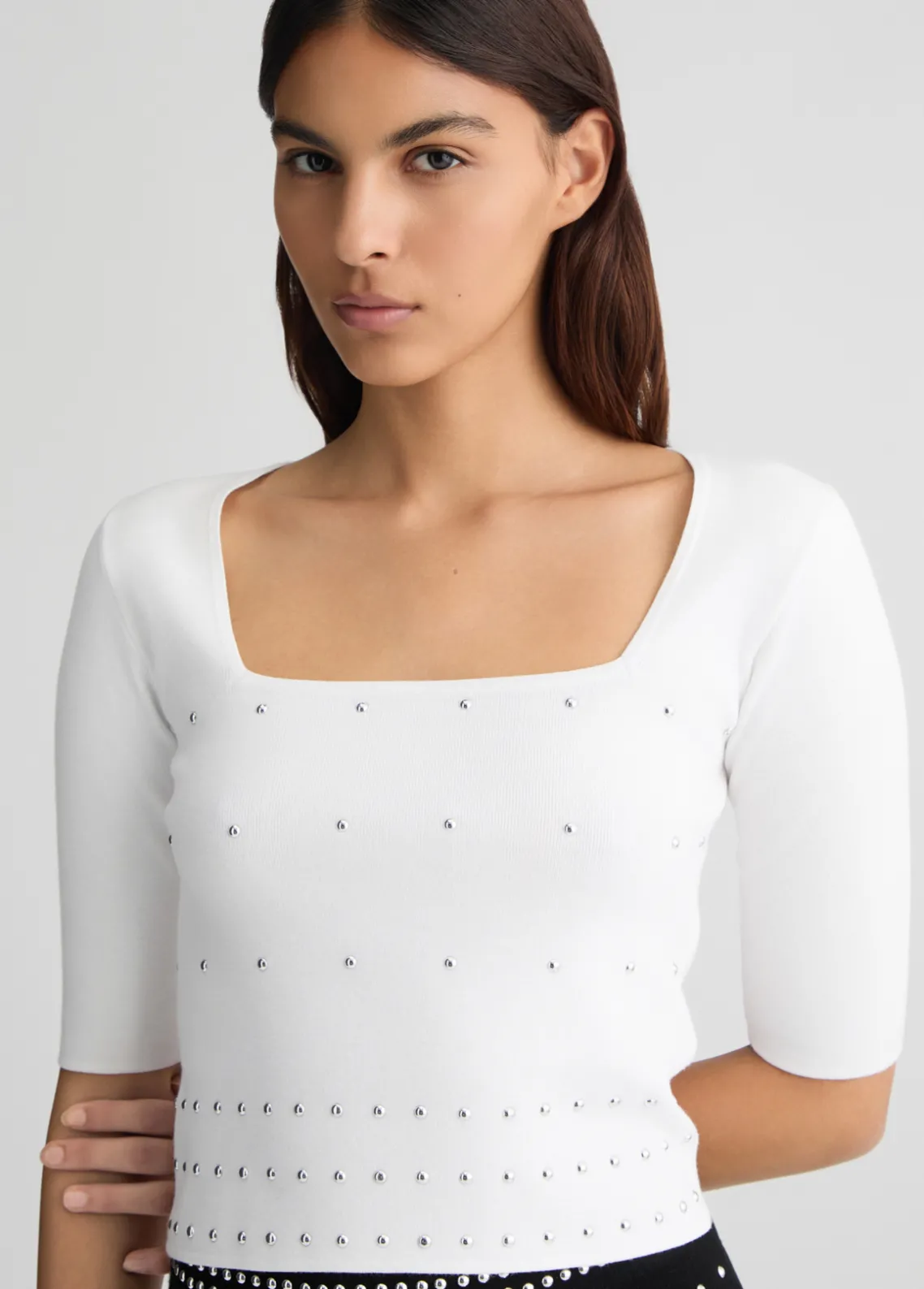 Liu Jo Jersey con tachuelas-Mujer Cárdigans Y Jerséis