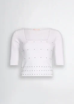Liu Jo Jersey con tachuelas-Mujer Cárdigans Y Jerséis