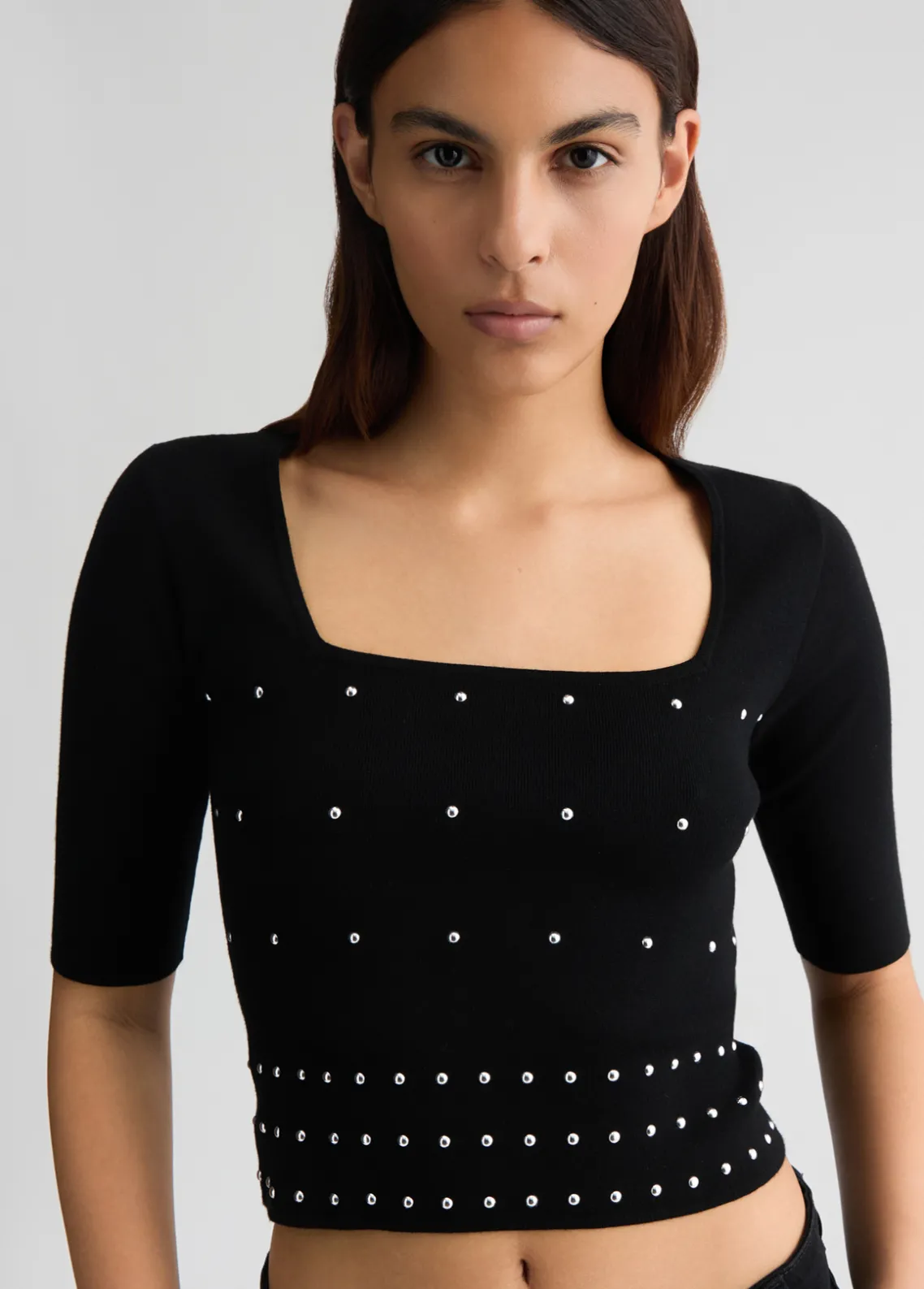 Liu Jo Jersey con tachuelas-Mujer Cárdigans Y Jerséis