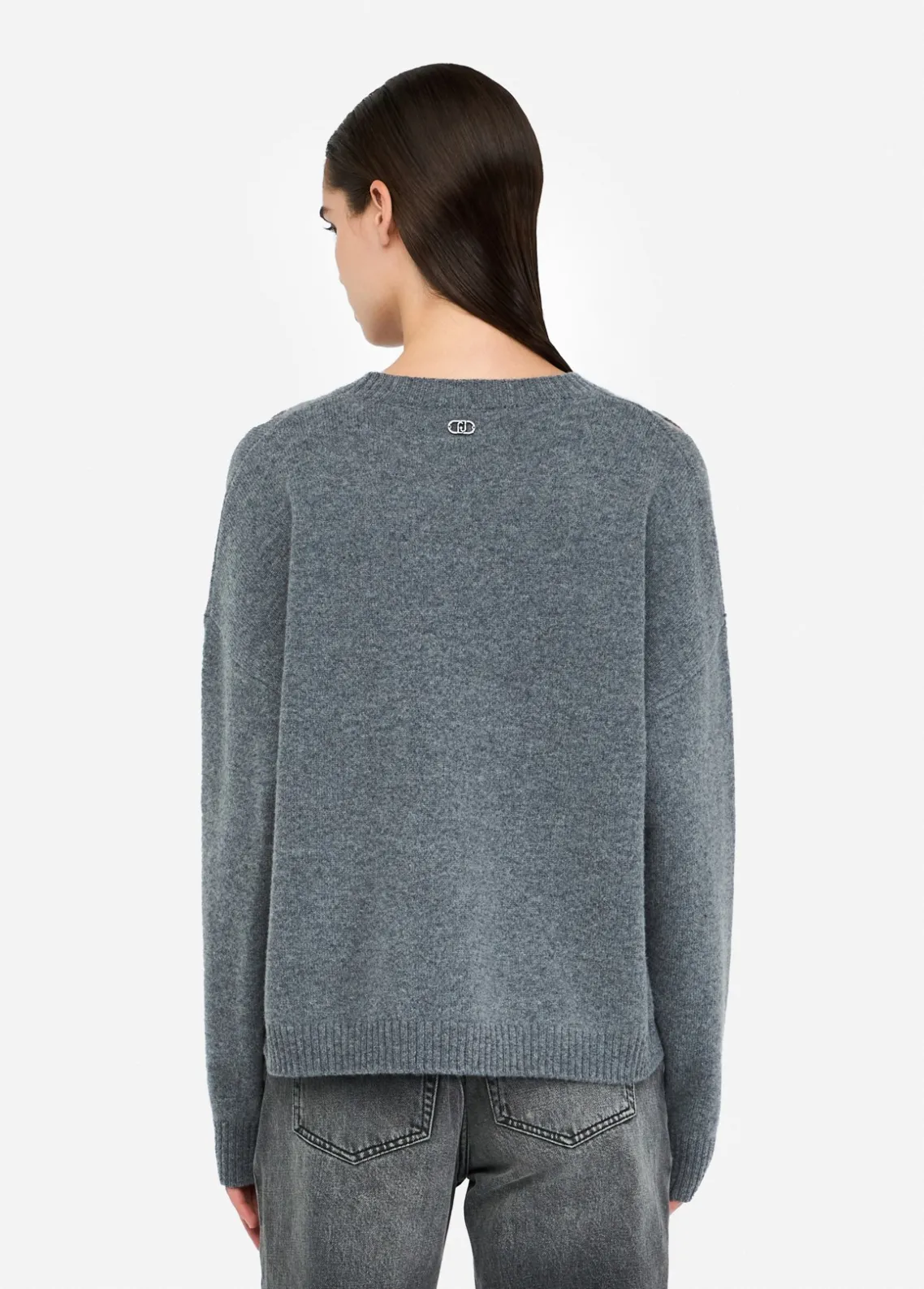 Liu Jo Jersey de 100% lana con abertura-Mujer Cárdigans Y Jerséis