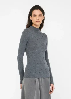 Liu Jo Jersey de 100% lana con aplicaciones-Mujer Cárdigans Y Jerséis