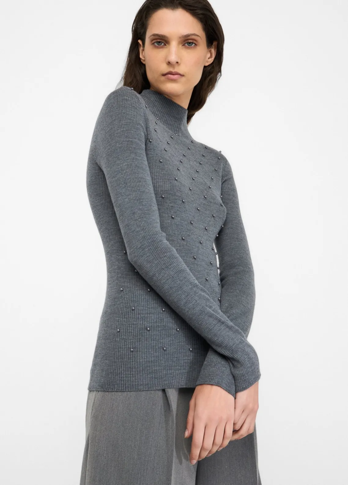 Liu Jo Jersey de 100% lana con aplicaciones-Mujer Cárdigans Y Jerséis