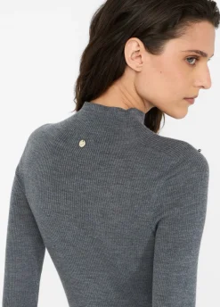 Liu Jo Jersey de 100% lana con aplicaciones-Mujer Cárdigans Y Jerséis