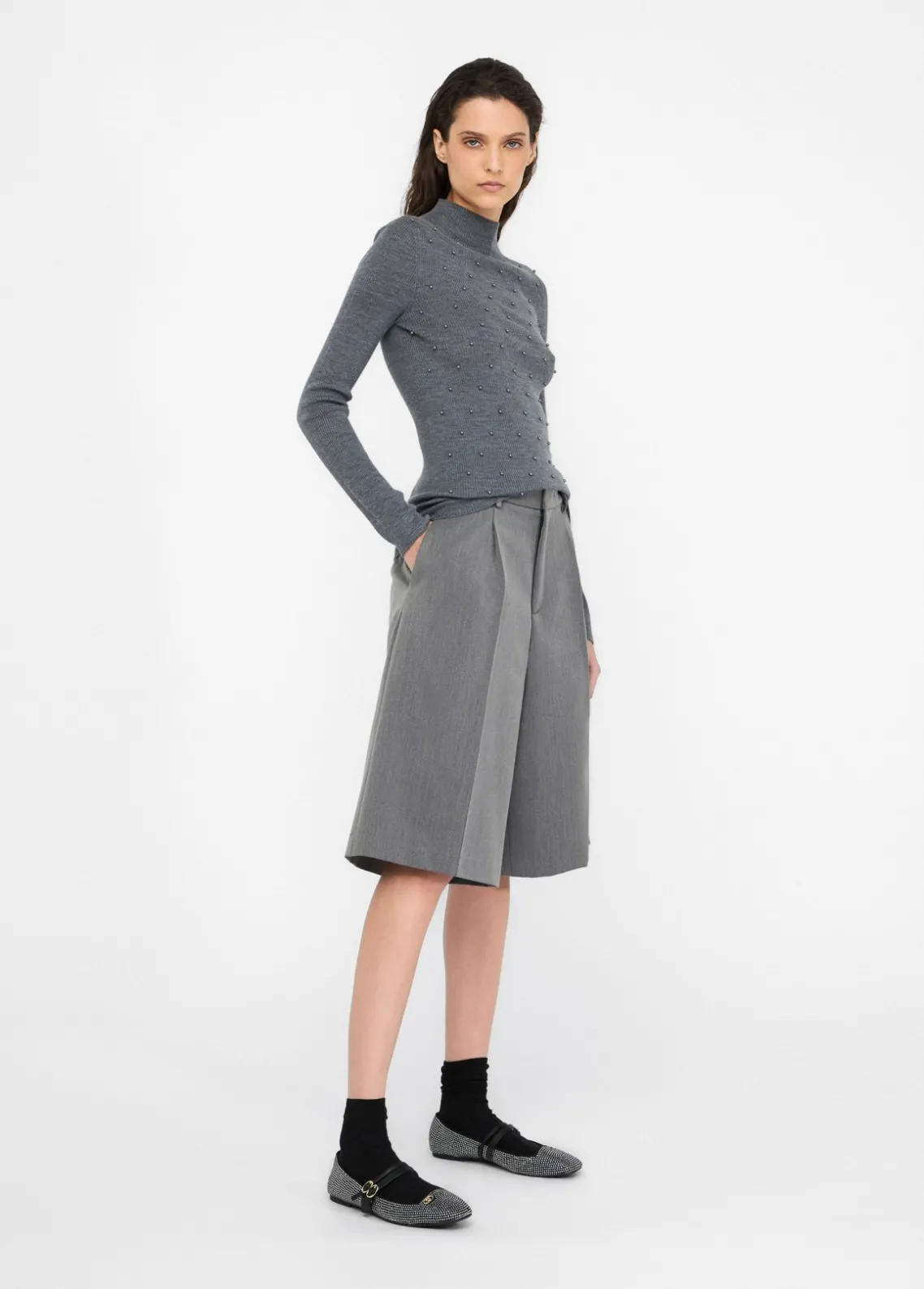 Liu Jo Jersey de 100% lana con aplicaciones-Mujer Cárdigans Y Jerséis