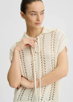 Liu Jo Jersey de algodón crochet-Mujer Cárdigans Y Jerséis
