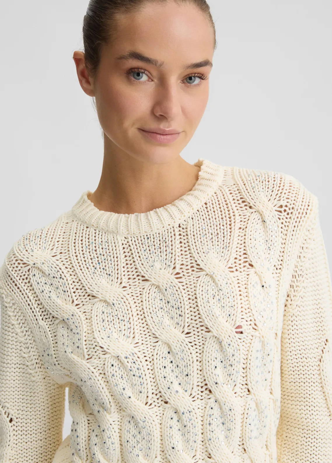 Liu Jo Jersey de algodón de ochos-Mujer Cárdigans Y Jerséis