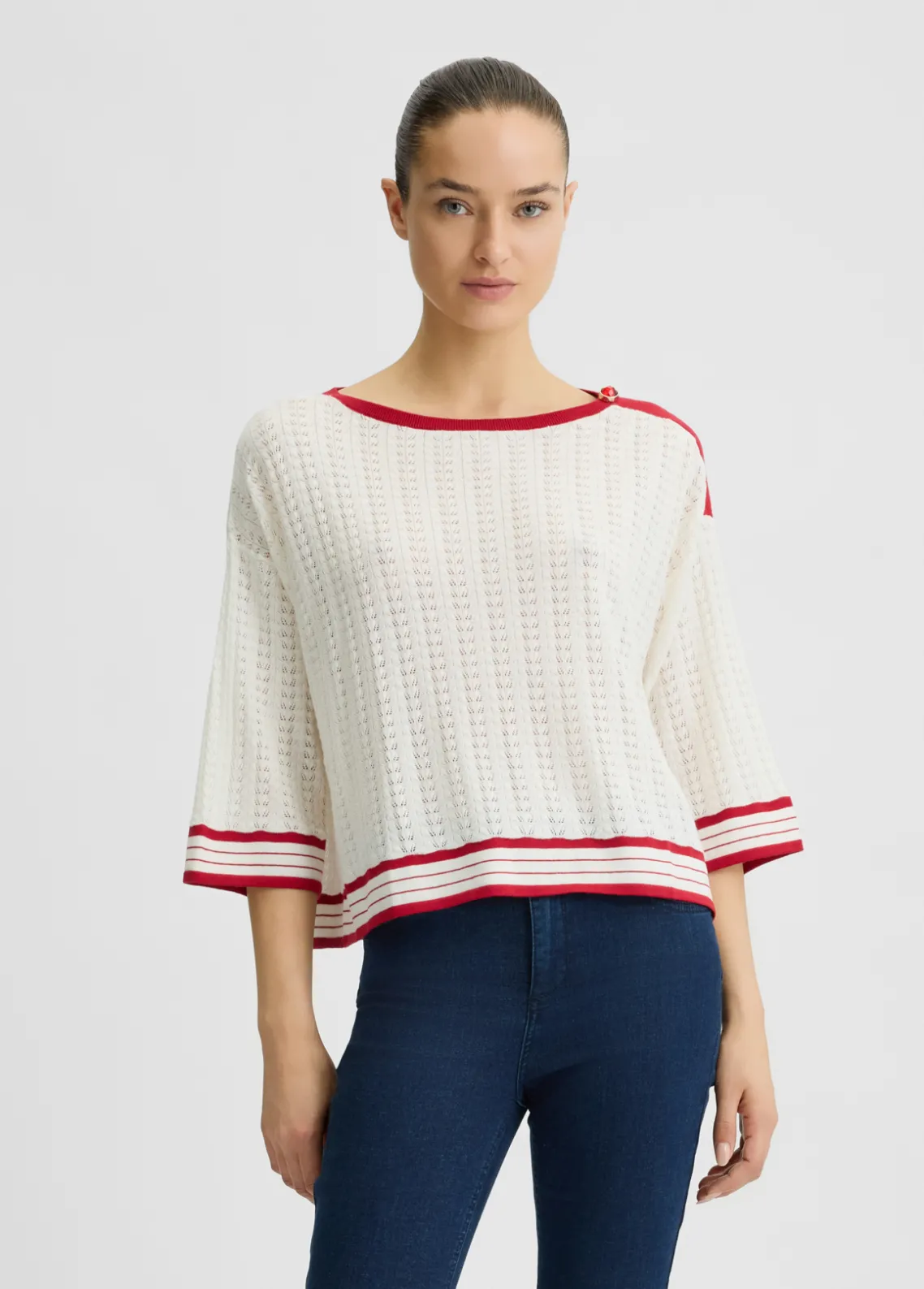 Liu Jo Jersey de algodón y cachemira-Mujer Cárdigans Y Jerséis