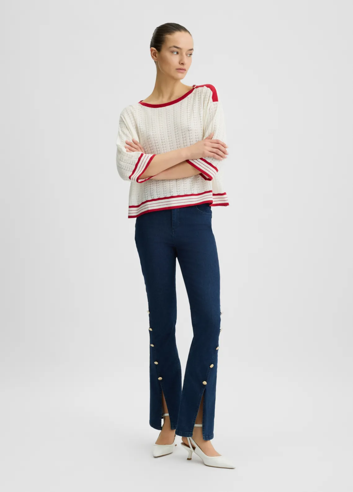 Liu Jo Jersey de algodón y cachemira-Mujer Cárdigans Y Jerséis