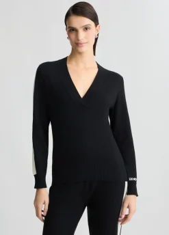 Liu Jo Jersey de algodón y lana-Mujer Cárdigans Y Jerséis