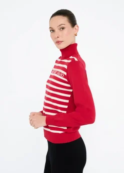 Liu Jo Jersey de cuello alto a rayas-Mujer Ropa Deportiva|Cárdigans Y Jerséis