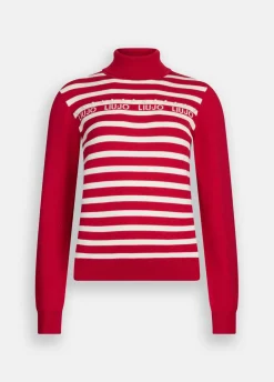 Liu Jo Jersey de cuello alto a rayas-Mujer Ropa Deportiva|Cárdigans Y Jerséis
