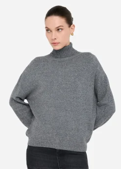 Liu Jo Jersey de cuello alto con microlentejuelas-Mujer Cárdigans Y Jerséis