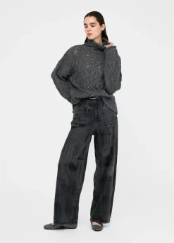 Liu Jo Jersey de cuello alto con pedrería-Mujer Cárdigans Y Jerséis