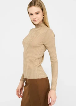Liu Jo Jersey de cuello alto con lurex®-Mujer Cárdigans Y Jerséis