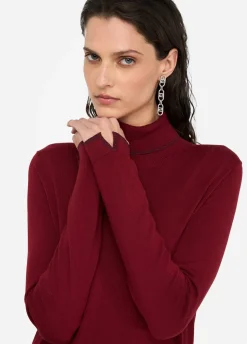 Liu Jo Jersey de cuello alto con detalles de lurex®-Mujer Cárdigans Y Jerséis