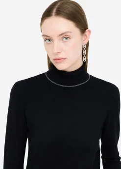 Liu Jo Jersey de cuello alto con detalles de lurex®-Mujer Cárdigans Y Jerséis