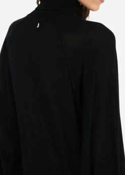 Liu Jo Jersey de cuello alto de lana con encaje-Mujer Cárdigans Y Jerséis
