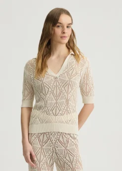 Liu Jo Jersey de ganchillo de mezcla de algodón-Mujer Cárdigans Y Jerséis