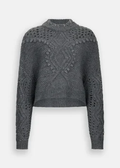Liu Jo Jersey de lana calado-Mujer Cárdigans Y Jerséis