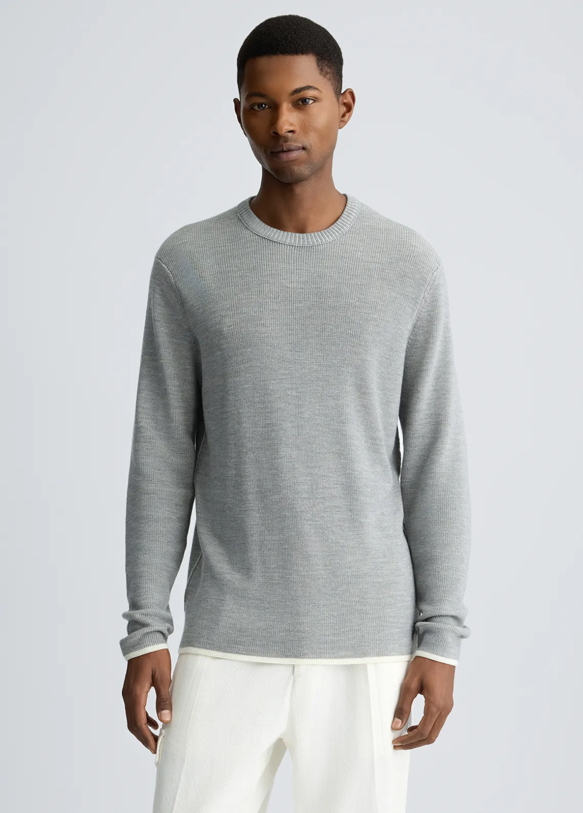 Liu Jo Jersey de lana color hielo-Hombre Jerséis Y Sudaderas