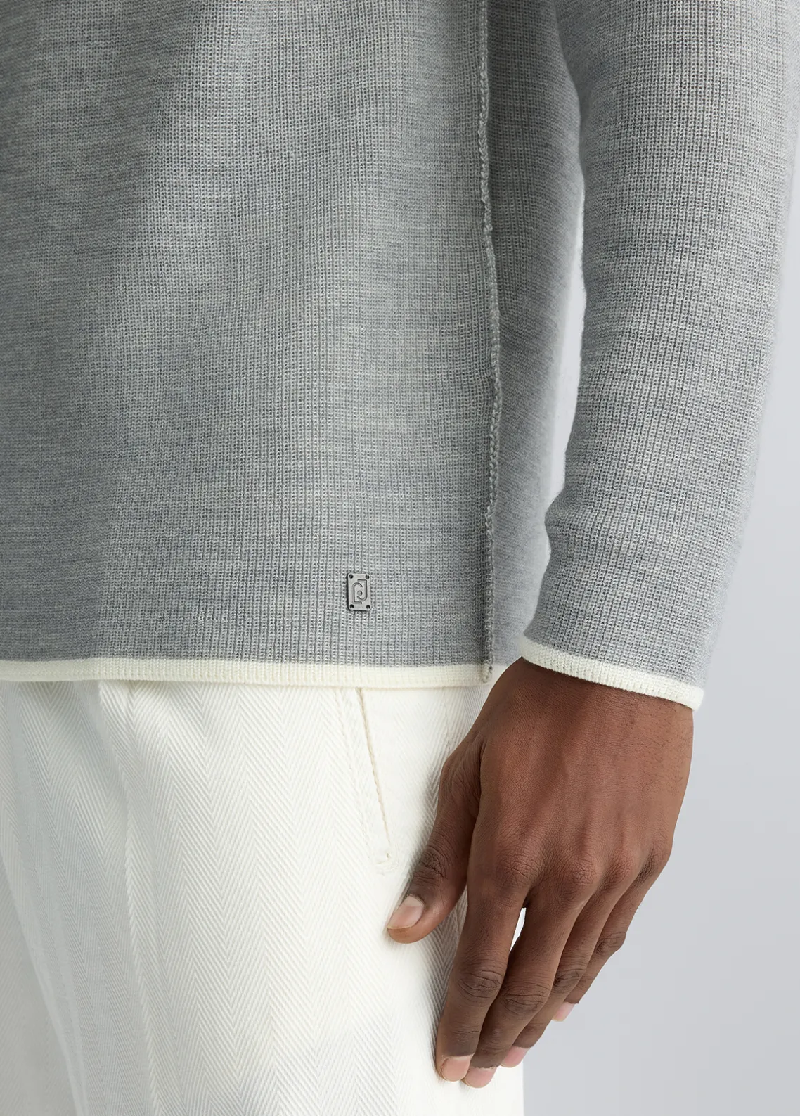 Liu Jo Jersey de lana color hielo-Hombre Jerséis Y Sudaderas