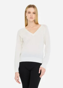 Liu Jo Jersey de lana con encaje-Mujer Cárdigans Y Jerséis