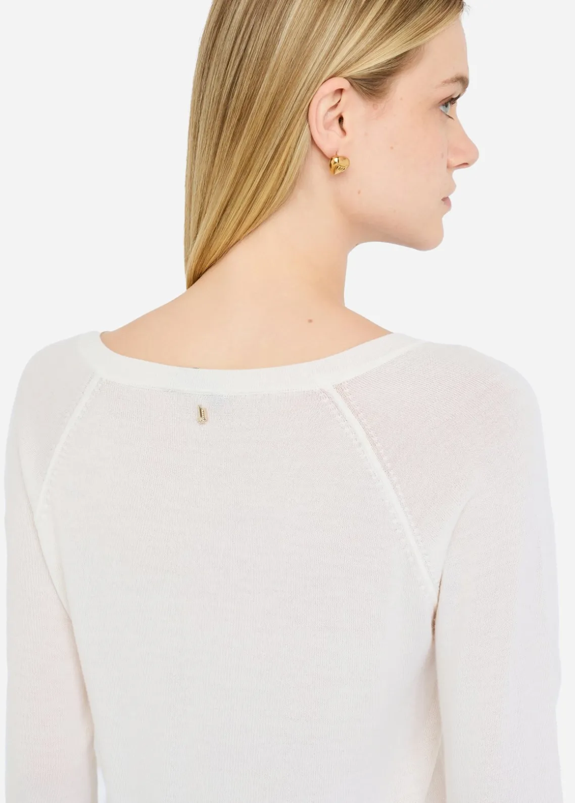Liu Jo Jersey de lana con encaje-Mujer Cárdigans Y Jerséis