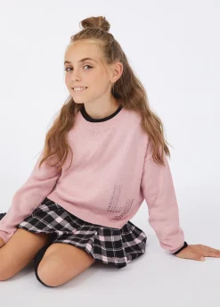 Liu Jo Jersey de lana con logotipo y strass- Camisetas Y Sudaderas