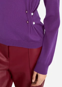 Liu Jo Jersey de lana con perlas-Mujer Cárdigans Y Jerséis