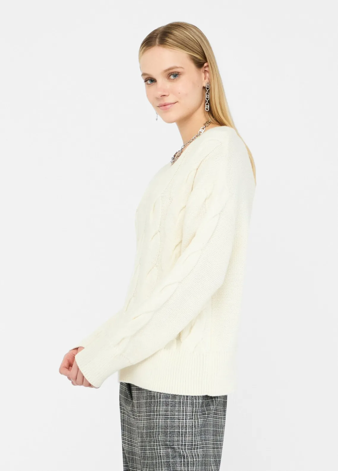 Liu Jo Jersey de lana de punto de ochos-Mujer Cárdigans Y Jerséis