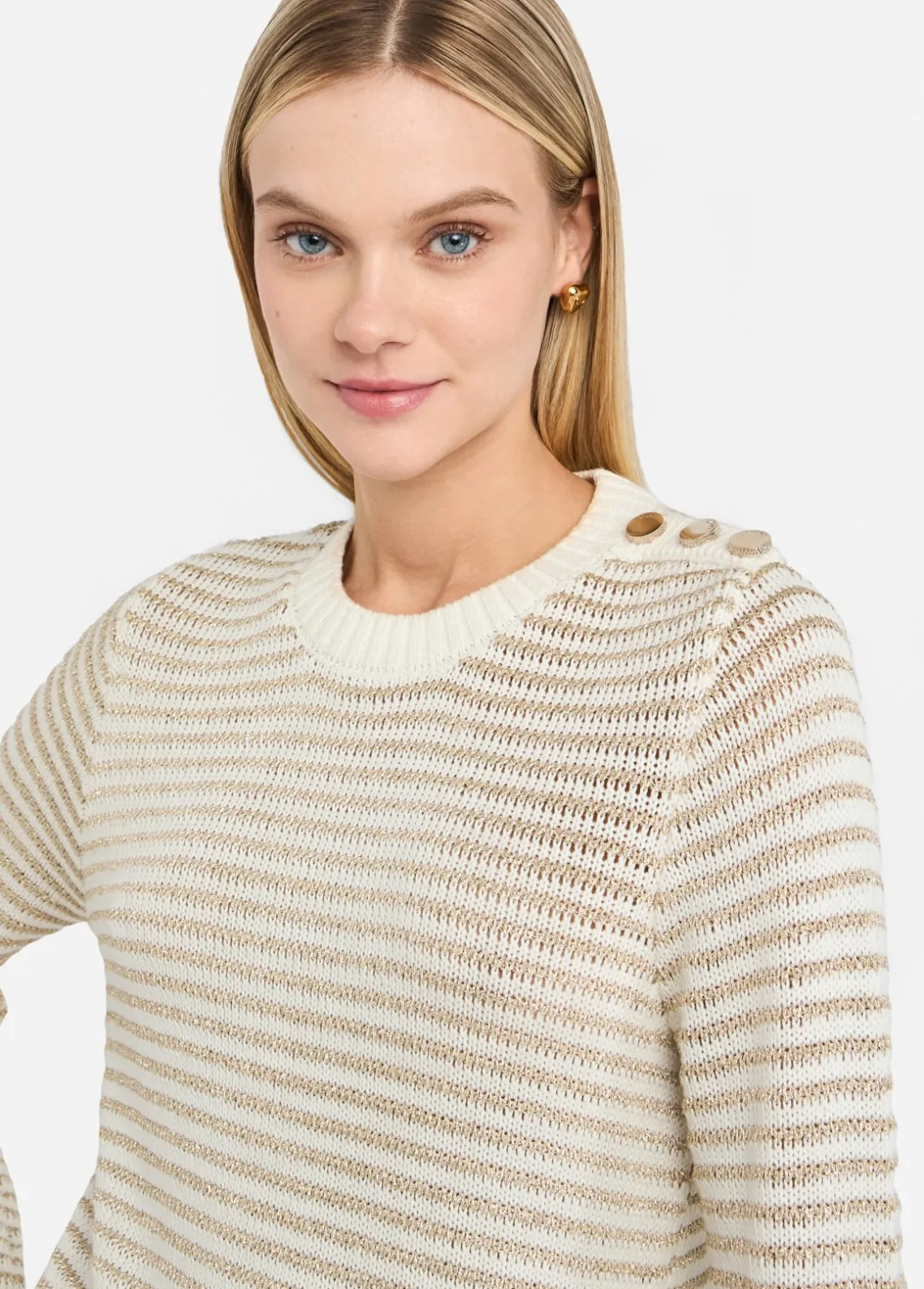 Liu Jo Jersey de lurex® a rayas-Mujer Cárdigans Y Jerséis