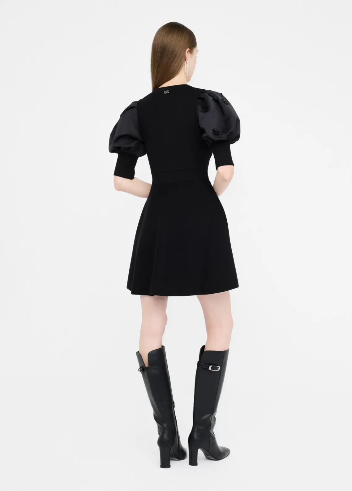 Liu Jo Jersey de punto con mangas abullonadas-Mujer Vestidos