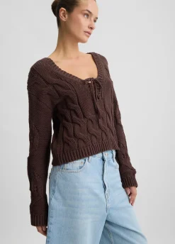 Liu Jo Jersey trenzado-Mujer Cárdigans Y Jerséis