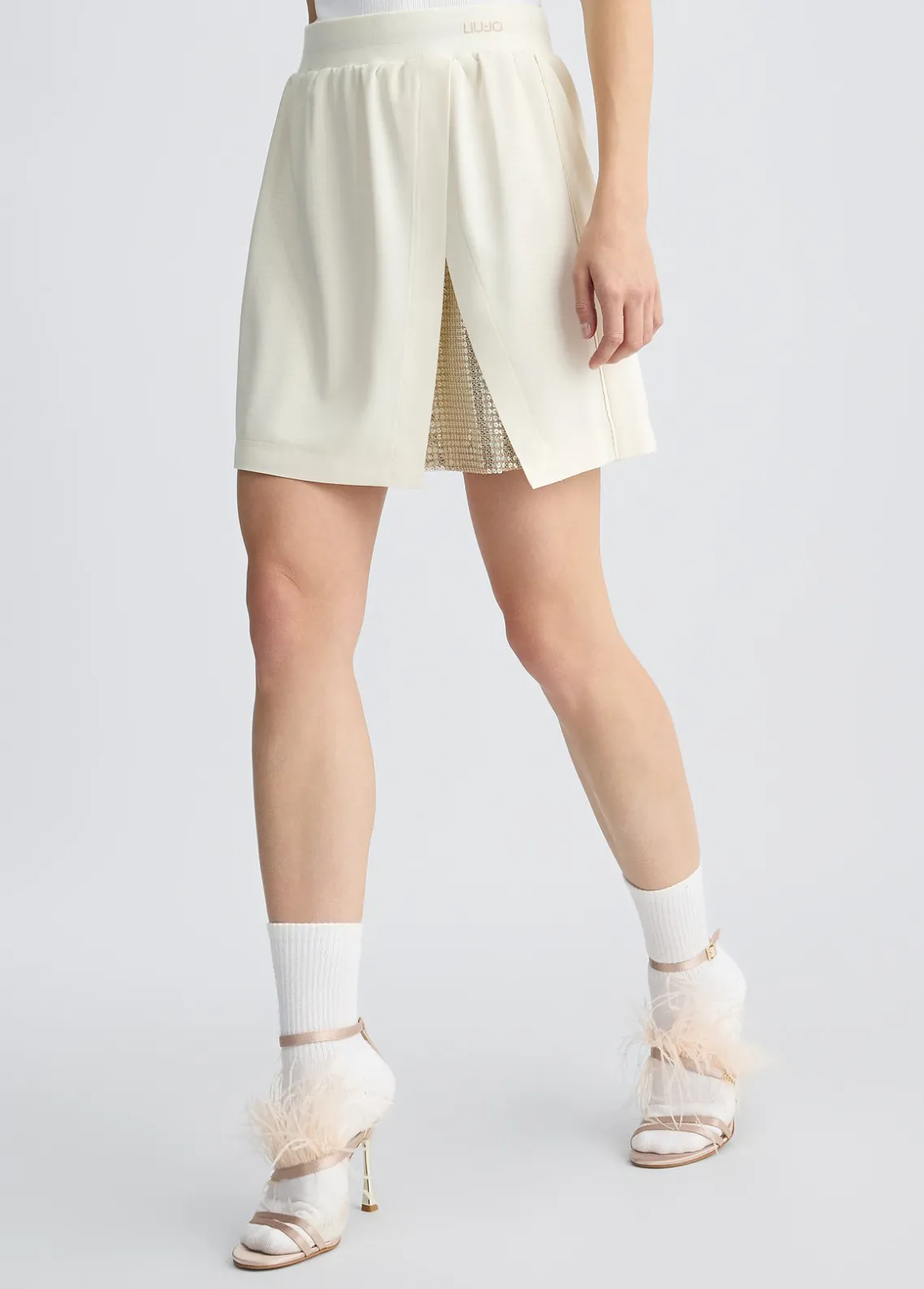 Liu Jo Minifalda con lentejuelas-Mujer Faldas