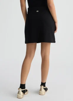 Liu Jo Minifalda de felpa con strass-Mujer Faldas