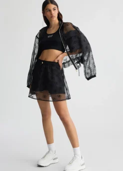 Liu Jo Minifalda de organza estampada-Mujer Ropa Deportiva|Faldas