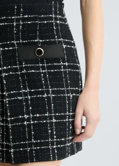 Liu Jo Minifalda de tejido bouclé con lurex®-Mujer Faldas|Tailleur