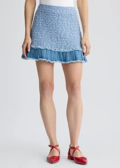 Liu Jo Minifalda de tejido bouclé-Mujer Faldas