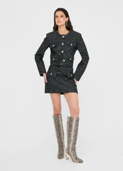 Liu Jo Minifalda de tejido bouclé-Mujer Faldas|Tailleur