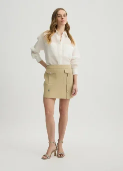 Liu Jo Minifalda en mezcla de algodón-Mujer Faldas|Tailleur