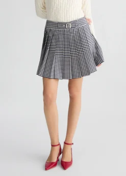 Liu Jo Minifalda plisada a cuadros-Mujer Faldas|Tailleur