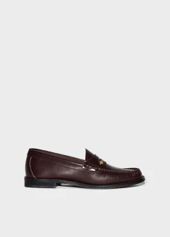 Liu Jo Mocasines burdeos de piel-Mujer Most Wanted|Mocasines