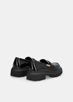 Liu Jo Mocasines de charol con brillos- Zapatos|Zapatos